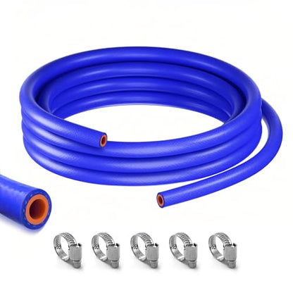5/16" ID-10Ft(ID 8mm) Heater Hose Enhanced Double Reinforcement - color: Blue, size: 5/16" ID-10Ft(ID 8mm)