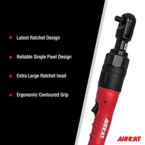AIRCAT 805-HT 3/8" High Torque Ratchet Wrench, 180 RPM - size: 3/8-Inch