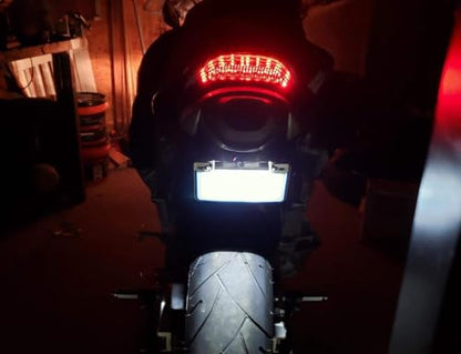 iJDMTOY Universal Frame Mount LED License Plate Light For Motorcycle Bike - style: White