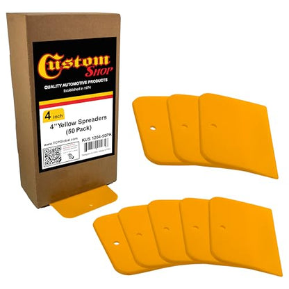 Custom Shop 4 Inch Plastic Filler Spreader Tools for Automotive