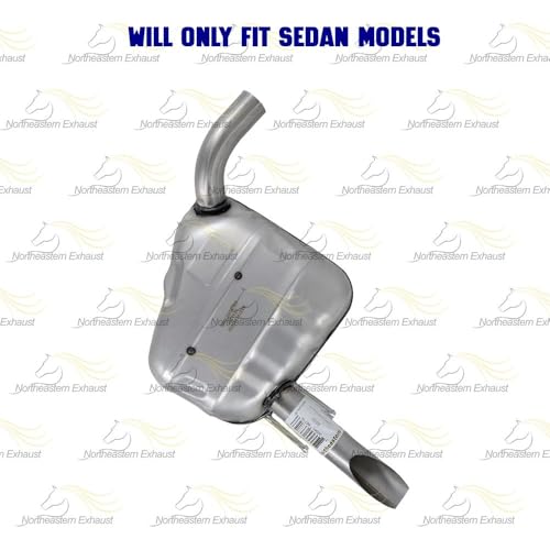 Exhaust Passenger Side Muffler Compatible with Honda Civic 2016-2021 1.5L | Stainless Steel | Northeastern Exhaust | Includes Clamp | Direct-Fit Replacement