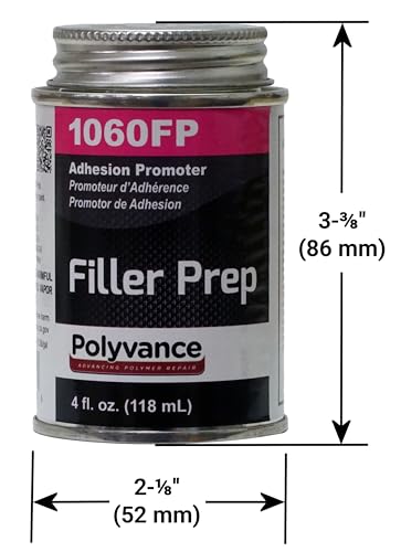 Polyvance Filler Prep Adhesion Promoter for Plastic, 4 fl. oz. with Built-in Dauber