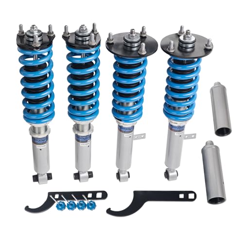 FAPO PS+ Coilovers for Lexus 2006-2013 IS250 IS350 GS300 GS350 GS430 GS460, for Lexus IS F USE20 2008-2014, 16 Level Damping Mono-Tube Adjustable Height Lowering Suspension Strut Kits(Blue)