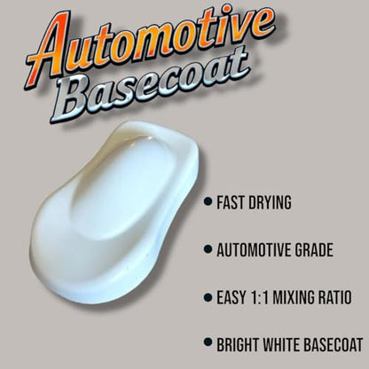 LiME LiNE Automotive Basecoat with Urethane Reducer Quart Combo Pack (White Combo) - color: White Combo