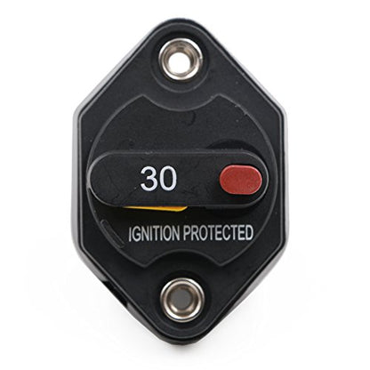 30 Amp Panel Mount Circuit Breaker - color: Panel Mount, size: 30A
