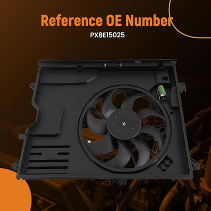 maXpeedingrods Engine Cooling Fan Assembly for Mazda CX-50 2023-2024 2.5L Naturally Aspirated, PX8E15025 - size: PX8E15025