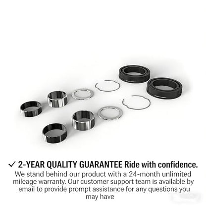 41mm Fork Seal Kit 36692 for Harley Davidson 1984 Wide Glide, 2 Pack