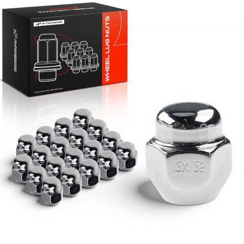 A-Premium Front & Rear M12-1.25 Wheel Lug Nuts, Set of 20 - size: M12x1.25