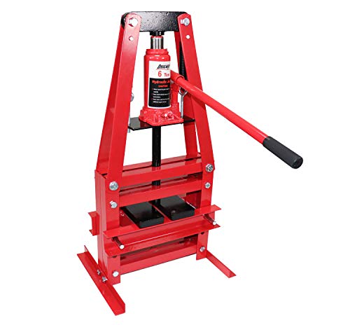 6-Ton Benchtop Hydraulic A-Frame Shop Press with Press Plates