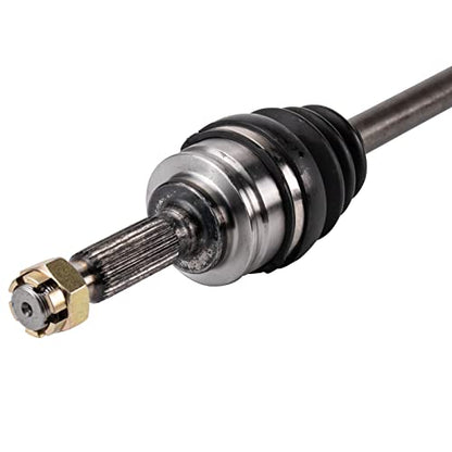 TRQ Rear Passenger Side CV Axle Shaft Assembly Neoprene Boots - style: CSA32581