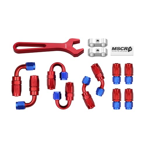 8AN 20FT Fuel Line Hose Kit with Fitting,Braided 1/2" CPE Fuel Oil Hose - style: AN8