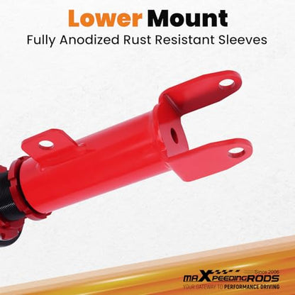 maXpeedingrods Front Coilovers for Dodge Challenger/Charger RWD 2011-2022, for Chrysler 300 RWD 2011-2022, 24 Levels Damper Adjustable Coilovers Suspension Kit, Height Adjustable Lowering Kit Red