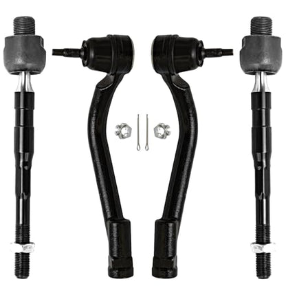 Detroit Axle - Front Tie Rod Ends for 2013-2018 Hyundai Santa Fe XL - size: 4S50309/group