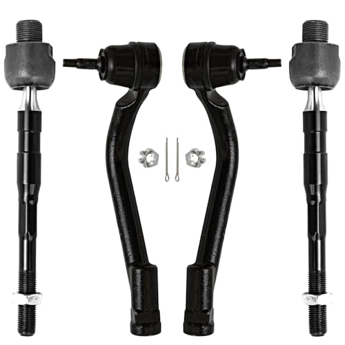 Detroit Axle - Front Tie Rod Ends for 2013-2018 Hyundai Santa Fe XL - size: 4S50309/group