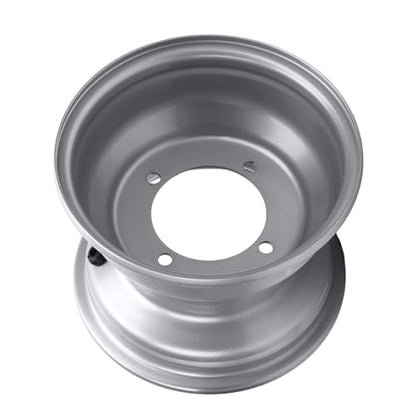 18X9.50 8 ATV Wheel Rim Aluminum Alloy High Strength 8 Inch Wheel Rim Hub Go Karts Carts Silver (Four Hole (Hole Spacing: 110mm / 4.33in) - size: Four Hole (Hole Spacing: 110mm / 4.33in