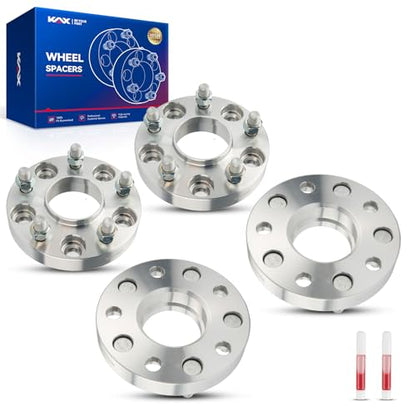 KAX 5x5 Wheel Spacers, Hub-Centric Wheel Spacer 1 inch for Grand Cherokee - color: Silver, size: 5x5"-71.5mm-M14x1.5-25.4mm-4pcs