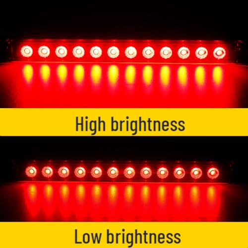 2 Pack 16 Inch 12 LED Red Trailer Brake Tail Light Bar