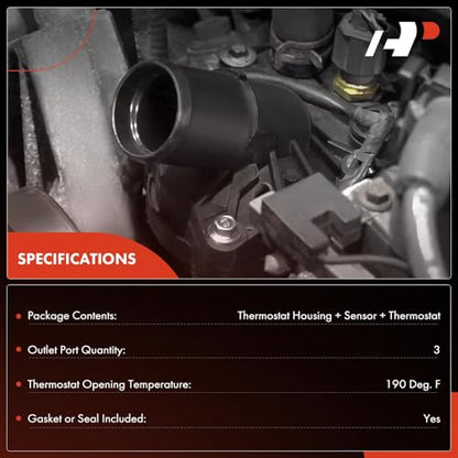 A-Premium Engine Coolant Thermostat Housing Assembly