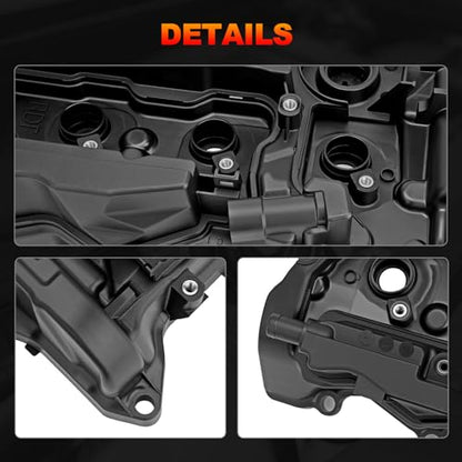 12310-RDF-A01 Engine Valve Cover with Gasket, 2.4L L4 Complete Assembly Set