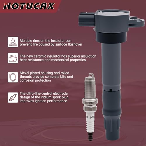 UF532 Ignition Coils & Iridium Spark Plug Set, 4 Pack - size: UF532 & Spark Plugs