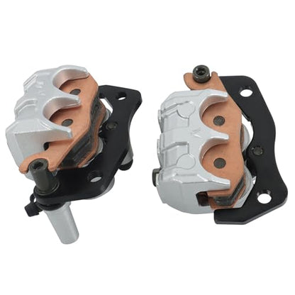 labwork Front Left and Right Brake Caliper Set with Pads Replacement for Yamaha Rhino 660 2004-2007 Rhino 700 2008-2013 Rhino 450 2006-2009 5B4-2580T-01-00 5B4-2580U-01-00 59300-05H00-999