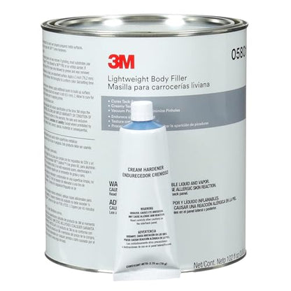 3M Lightweight Body Filler, 05801, 1 Gallon - size: 128 Fl Oz (Pack of 1), style: 05804