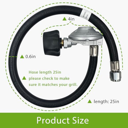25IN for Weber Hose and Regulator Kit, for Weber/Genesis Grill Regulator - size: 25in for Weber Genesis/Spirit/Sumit