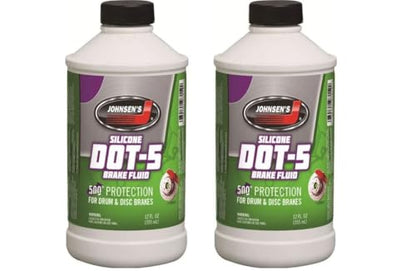 7012-6 Silicone DOT-5 Brake Fluid – 12 oz High-Performance Synthetic Formula – 2 Pack