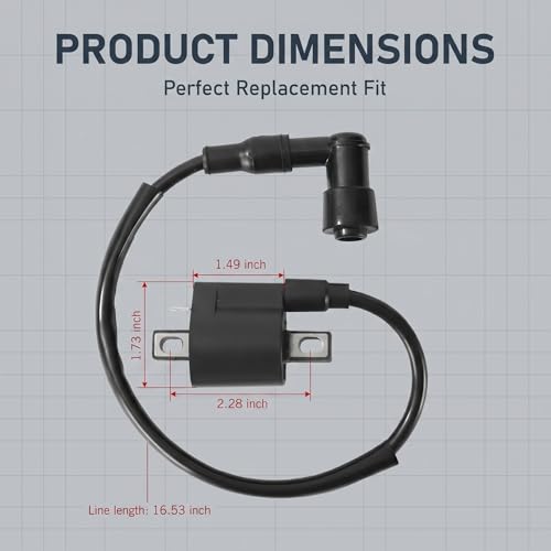 1 PC Ignition Coil, CG125 150 200 250CC Vertical Machine High Voltage Pack, Plug and Play Engine Control Module Unit, Universal for Most ATV Dirt Bike Scooter Buggy Go Kart (Black)