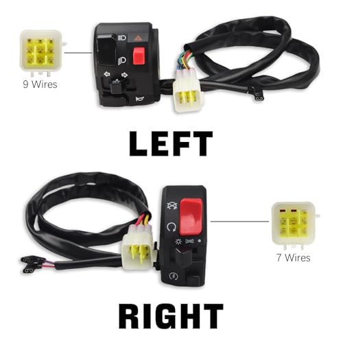7/8" 22mm Motorcycle Handlebar Control Switches Left Right Vintage