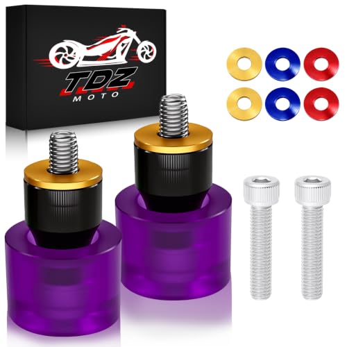 TDZ Motorcycle Decorative Wheel Install on 1-1/4" Engine Saddlebag Guard for Harley & Any Other Brand 1.25” Crash bar, Violet Wheel - color: A-Violet Wheel