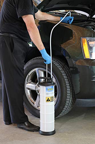 Mityvac MV7400 1.9 Gallon Automotive Fluid Evacuator Extractor Pump, Manual Operation, Chemical-Resistant Polyethylene, Automatic Overflow Prevention, Quick-Drain Spout, Large Stabilizing Base