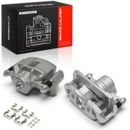 A-Premium Front Left and Right Side Disc Brake Caliper with Bracket - style: #19-B2584+19-B2585