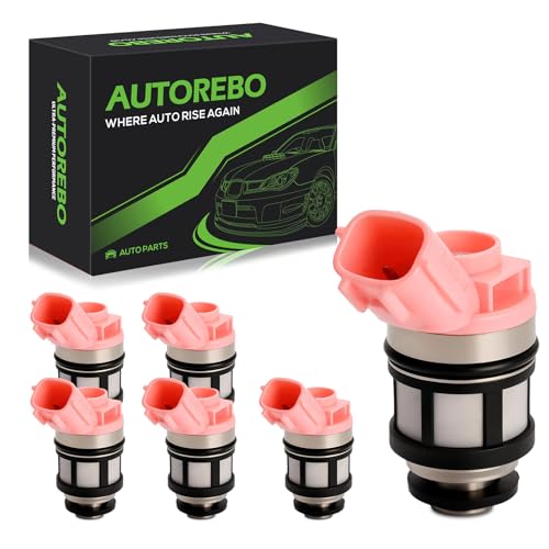 Fuel Injectors Set of 6 Compatible with Nissan Frontier Pathfinder Quest Xterra Infiniti QX4 Mercury Villager 3.0L 3.3L V6# Replace 16600-9S200 FJ434 16600-1B000 16600-1B010 16600-1B012 297-1004 - size: 434