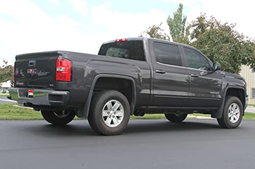 Flowmaster 717787 FlowFX Cat-Back Exhaust Kit Dual 2.5 Inch Stainless Steel 4 Inch Black Ceramic Tips Compatible with 2014-2019 Classic Body Chevy Silverado GMC Sierra 1500 Crew Double Cab 4.3L 5.3L