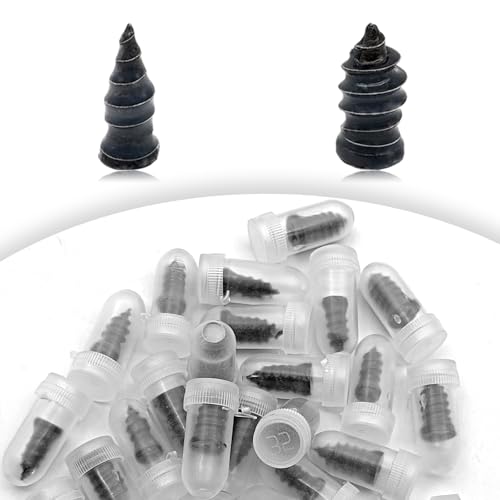 40Pcs Tire Repair Rubber Nails Spiral Plugs Kit - size: 40Pcs