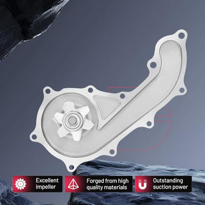 BDFHYK AW9293 Automotive Engine Water Pump Kit With Gasket Compatible with Toyota Tacoma 1995-2023,4Runner 1996-2000 2010, Hilux 2006-2022, T100 1994-1998, Replaces ‎AW9293 - size: AW9293
