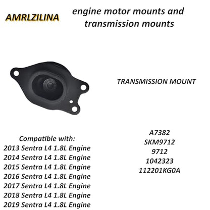 Engine Motor Transmission Mount Kit for Nissan Sentra 2013-2019 - size: 2013-2019 Nissan Sentra