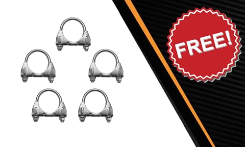 Northeastern Exhaust 409-Grade Stainless Steel Cat-Back Muffler System Compatible for 2005-2010 Chrysler 300 2.7L 3.5L, Free Clamps Included