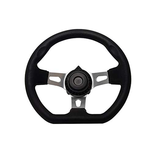 Go Kart Steering Wheel 10.5inch, 3 Spoke Universal Replacement Wheel