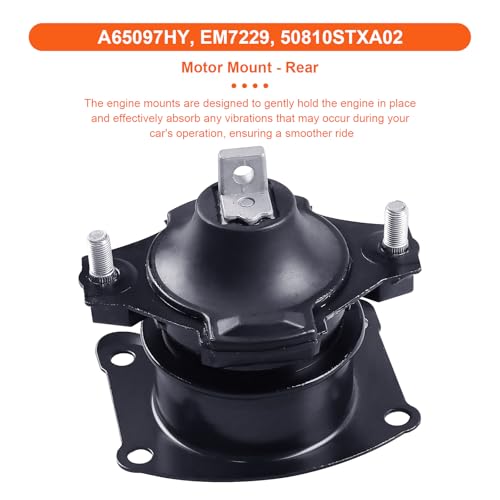 Engine Motor Mount Set & Trans Mount Compatible with Acura MDX/ZDX 2010-2013 V6 3.7L 4PCS, Replacement for A4526HY A65016 A65097HY A65094 - size: MDX/ZDX 10-13 3.7L