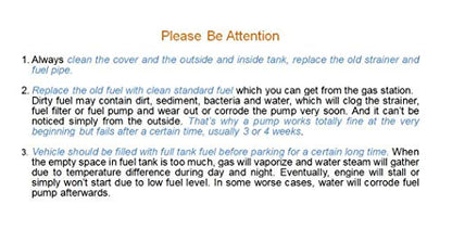 Fuel Pump Replacement for DODGE RAM 1500 2004 2005 2006 3.7L 4.7L 5.7L (Short Bed w/26 Gal. Tank) compatible with E7186M