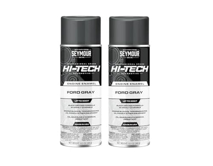 Hi-Tech EN-43 Engine Enamel Spray Paint – Ford Gray, 12 oz (2-Pack) | High-Temp, Durable Finish for Engines & Transmissions