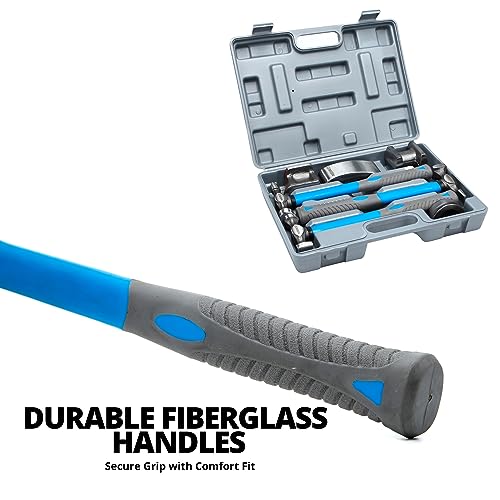 Neiko 20730A Auto Body Tool Set, Drop Forged Hammer and Dolly, 7 Piece - size: Drop Forged Hammer & Dolly Set