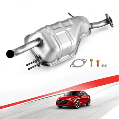54703 Rear Exhaust Muffler for 2006-2011 Hyundai Accent/Kia Rio HY01 - size: D-HY01