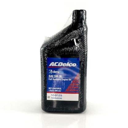 ACDelco 10-9129 19354306 dexos2 Full Synthetic 5W-30 Motor Oil - For 2016-2022 2.8L Duramax | Case of 12 Quarts