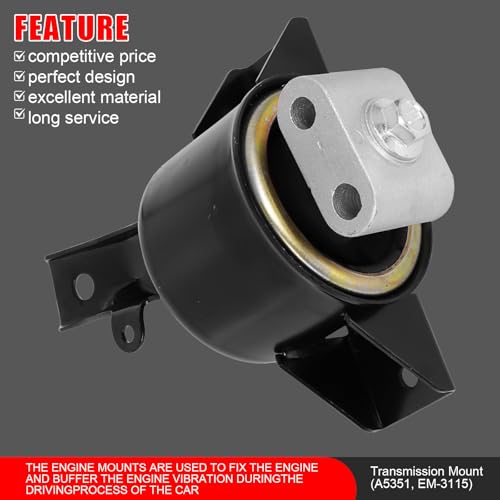 3Pcs Engine Motor Mount & Trans Mount Set Fit for Chevrolet Aveo 2004-2011 - size: 2004-2011 for Chevrolet Aveo L4 1.6L Manual Trans