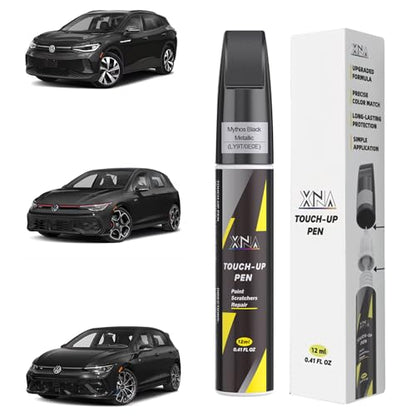 XNA Mythos Black Metallic(LY9T/0E0E) for Volkswagen Touch Up Paint - color: Mythos Black Metallic(LY9T/0E0E) for 2021-2022 ID.4/2024-2026 Golf GTI/2024-2026 Golf R