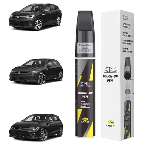 XNA Mythos Black Metallic(LY9T/0E0E) for Volkswagen Touch Up Paint - color: Mythos Black Metallic(LY9T/0E0E) for 2021-2022 ID.4/2024-2026 Golf GTI/2024-2026 Golf R