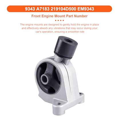 Engine Motor Mount Compatible with Kia Sedona 2006-2010 V6 3.8L/2011 2012 2014 V6 3.5L,Hyundai Entourage 2007-2010 V6 3.8L, Replacement for A7184 A7183 A7149 - size: Sedona 06-14